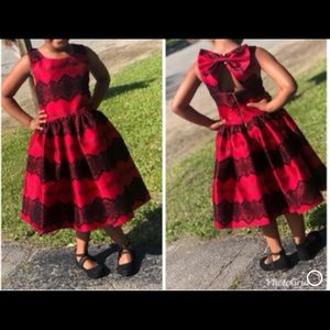 Beautiful Red and Black Toddler Dress